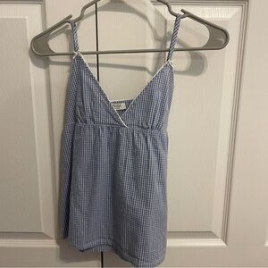 PacSun/ John galt Blue Gingham tanktop